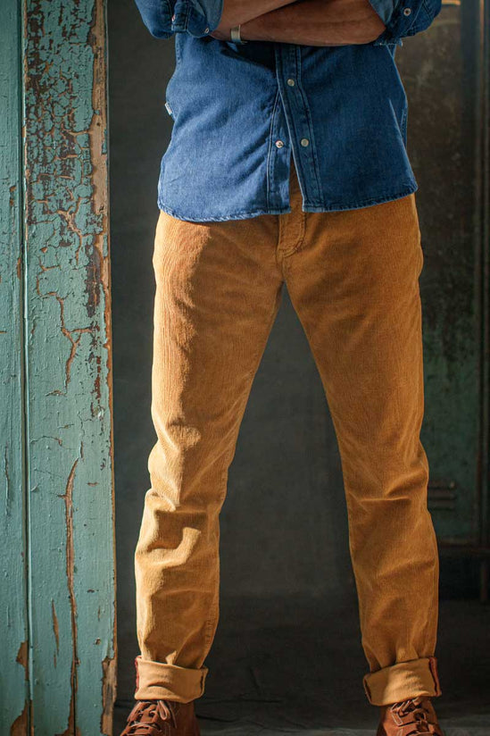 Brandon Jeans - Corduroy Tan
