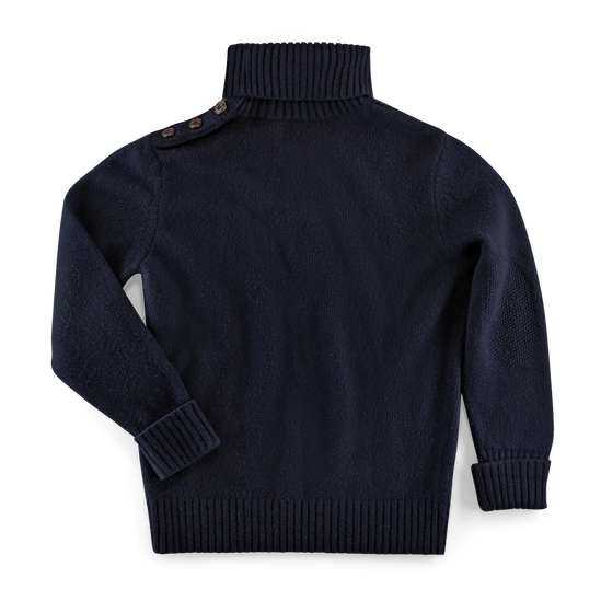 &SONS Ahab Submariner Rollneck Jumper Navy
