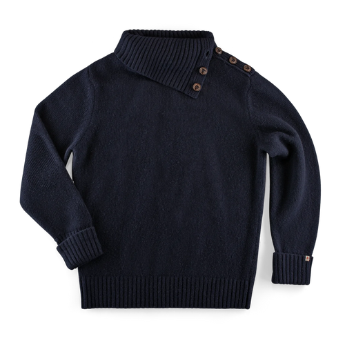 【rui】null パイルワンショルダートップス　Navy 007 Ribbed Army Sweater Navy Blue | N.Peal