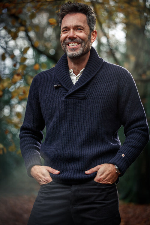 Old Navy Long Sleeve Sweater Shirt Mens &SONS Port Shawl Collar Jumper Navy Old Navy Long Sleeve Sweater Shirt Mens &SONS Port Shawl Collar Jumper Navy