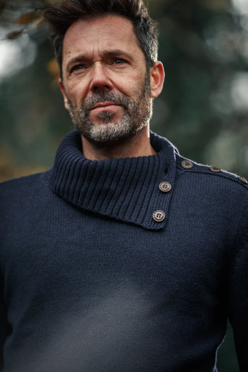 トップス TYPE 717 ROUND RIB DIVING PULLOVER RIBBED-FRONT QUARTER-ZIP SWEATER | Nautica