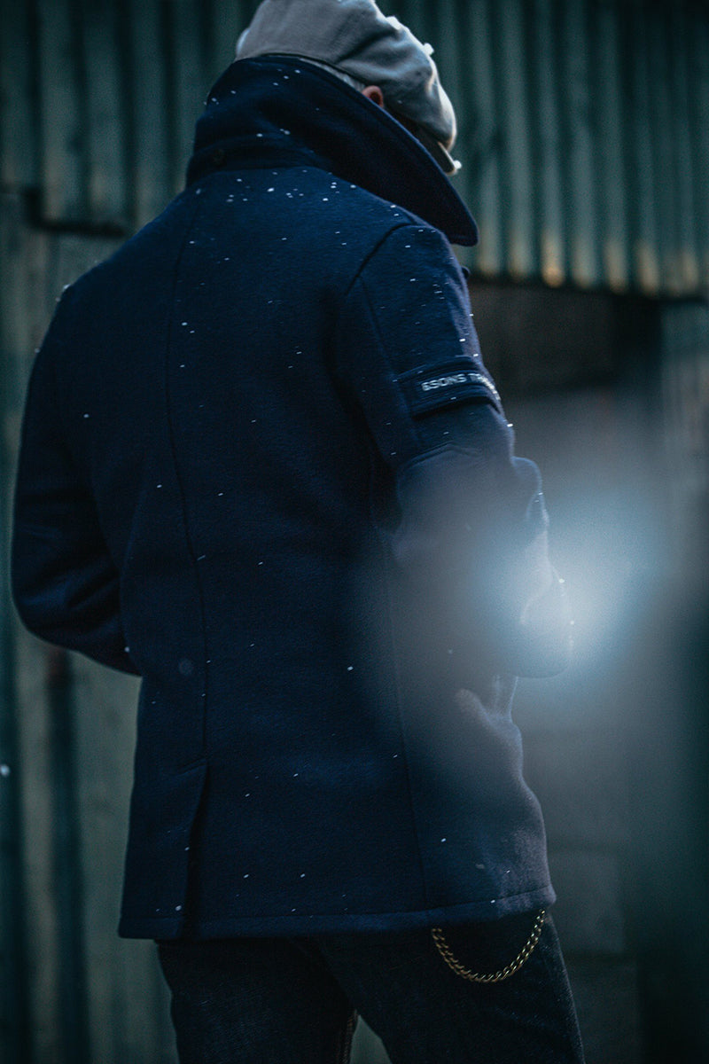Pea coat with hood new arrivals