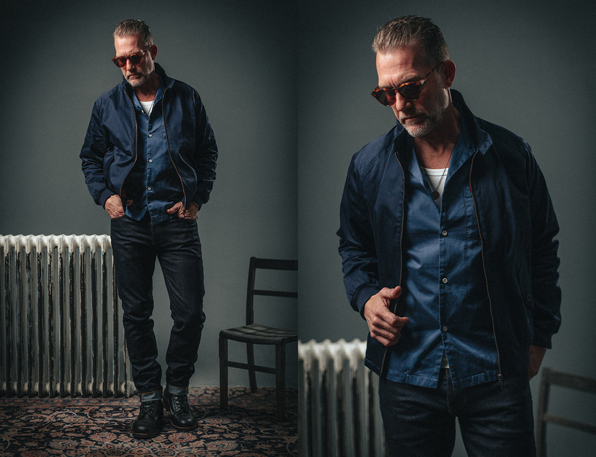 &SONS Rebel Harrington Jacket Navy – www.andsons.us