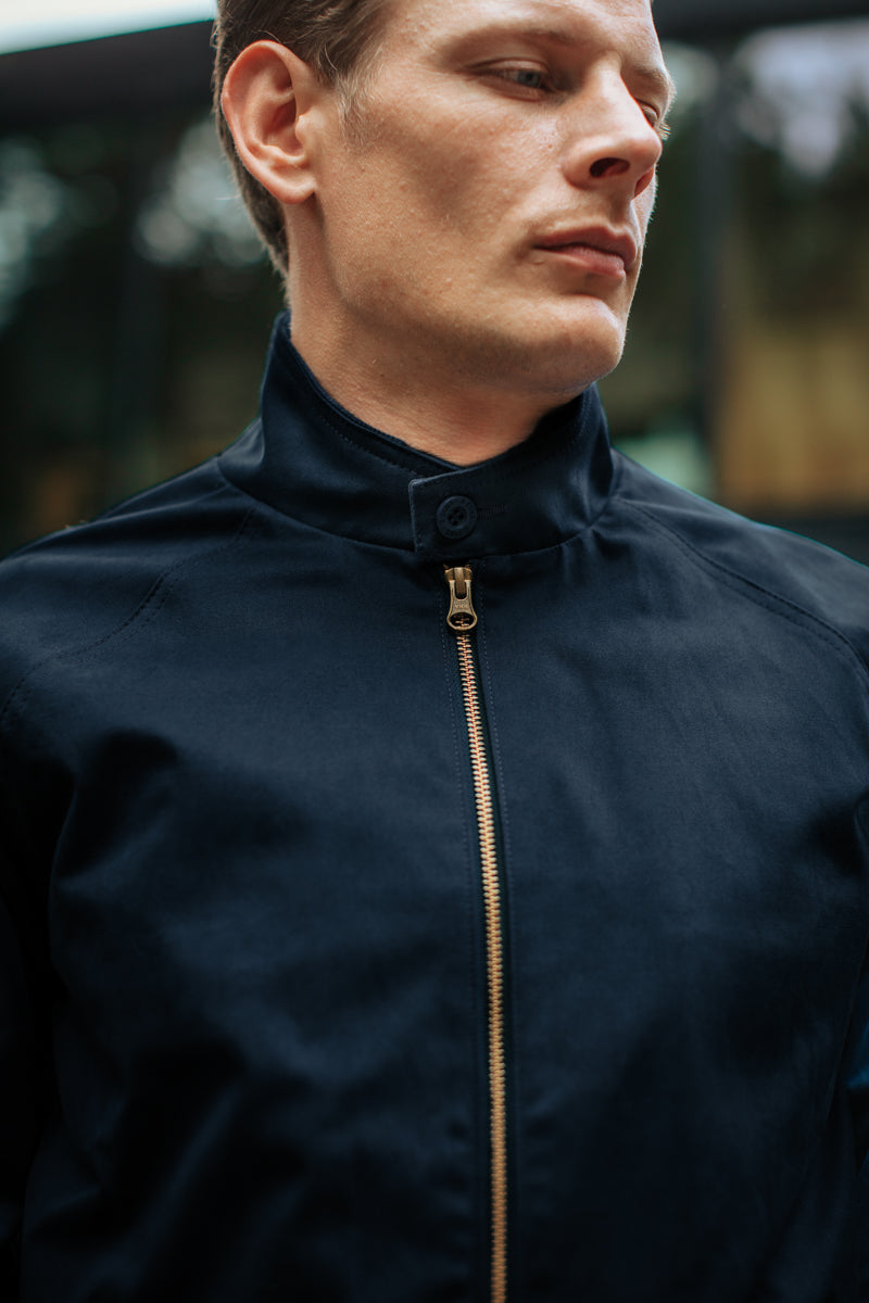 &SONS Rebel Harrington Jacket Navy – www.andsons.us
