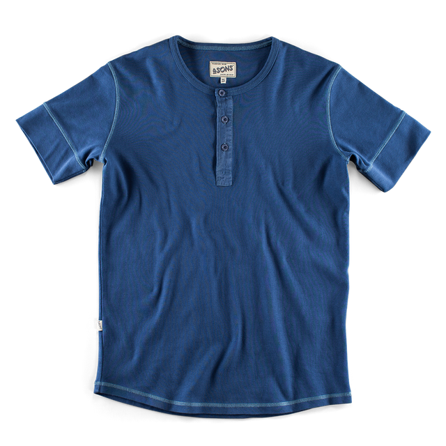 【COOR】 Regular fit henley t-shirt / 追跡付 Mens Fashion Henley Shirts Long Sleeve Button Up Tees Tops