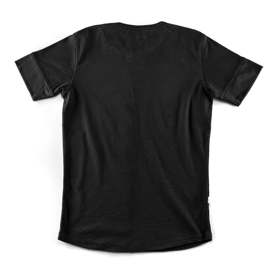 The New Elder Henley Short Sleeve Shirt Black