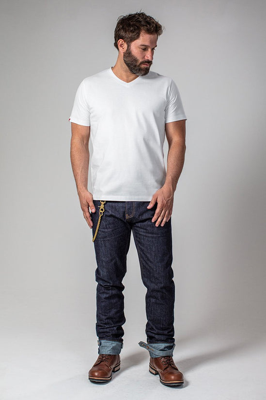 Classic White V-Neck T-Shirt