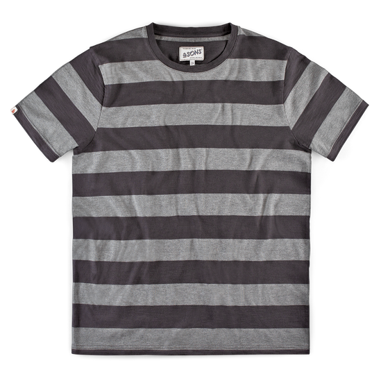 &SONS Papillon T-Shirt Grey Stripe