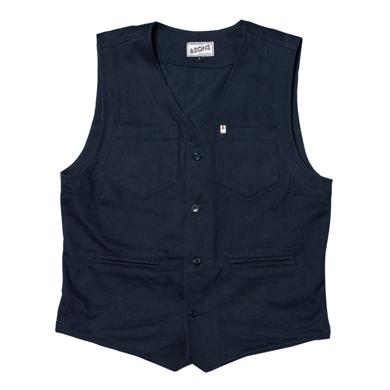 SONS Men s Navy Lincoln Waistcoat Vest Small