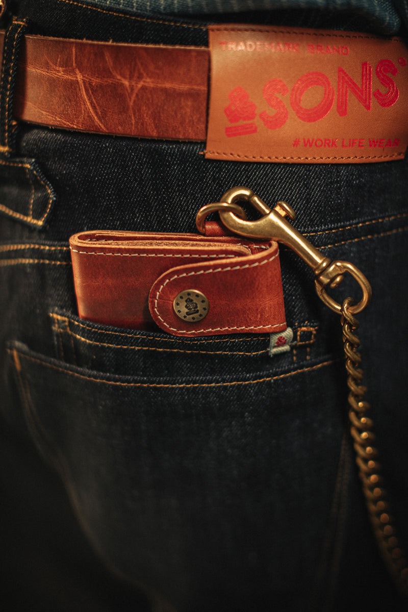&SONS The Hustler Wallet Brown