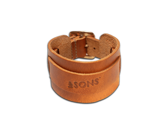 Leather Watch / Wrist Cuff Tan